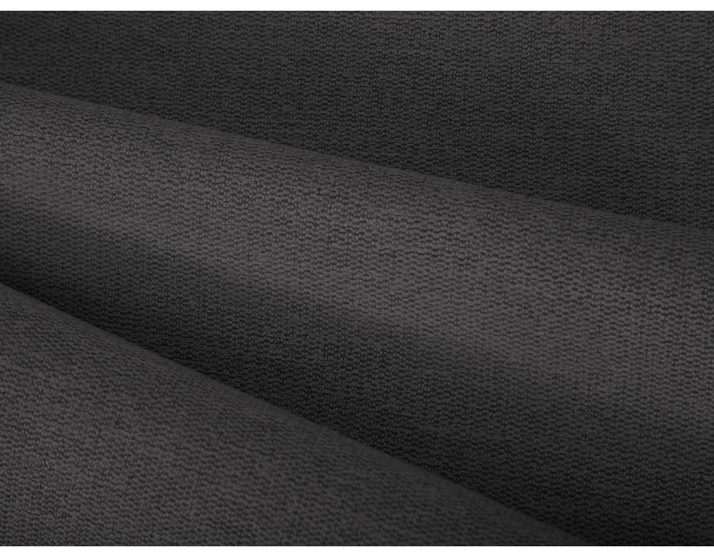Ciemnoszare tapicerowane łóżko dwuosobowe ze schowkiem i stelażem 160x200 cm Casey – Mazzini Beds