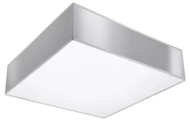 Szara lampa sufitowa 25x25 cm Mitra – Nice Lamps