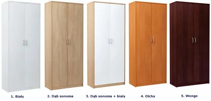 Klasyczny Regał Z Podwójnymi Drzwiczkami Olcha B1-R29