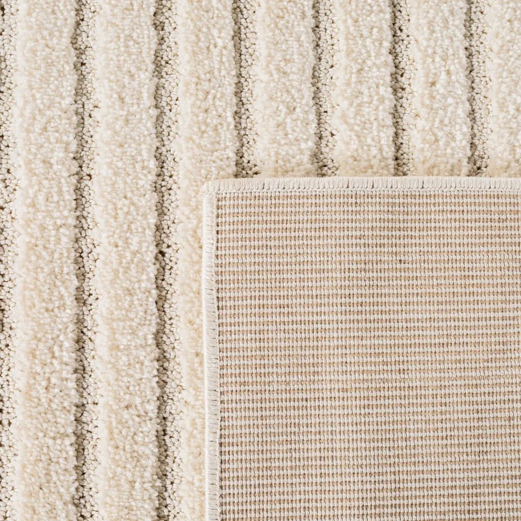 Dywan nowoczesny Art 3D Kwadraty kremowy 160 cm x 230 cm