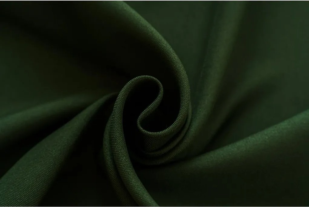 Zasłona OXFORD LIGHT 140x270 cm, ciemnozielona Zawieszanie: Taśma z wiązaniami