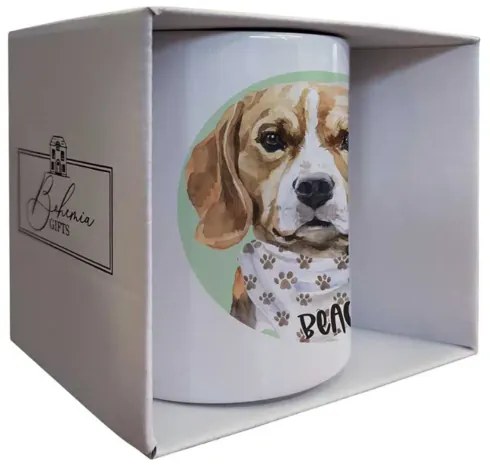 Bohemia Gifts Kubek ceramiczny - Beagle, 350 ml