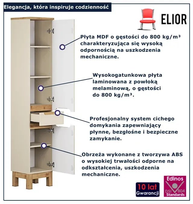 Kaszmirowy stojący słupek łazienkowy A3-B09