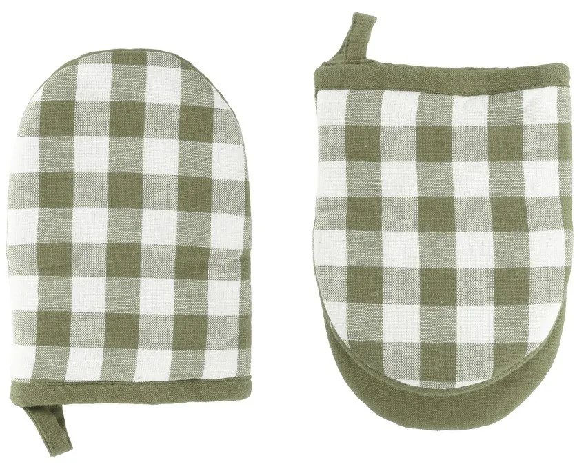 Bawełniana rękawice kuchenne zestaw 2 szt. Gingham – Tiseco Home Studio