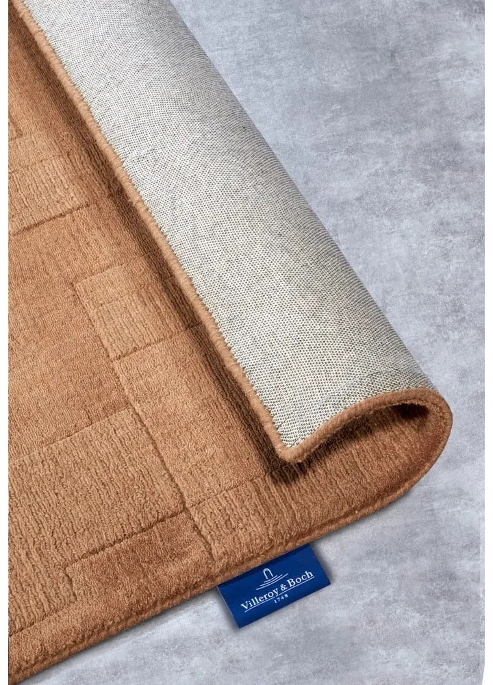 Brązowy wełniany chodnik tkany ręcznie 80x250 cm Wilhelmine – Villeroy&amp;Boch