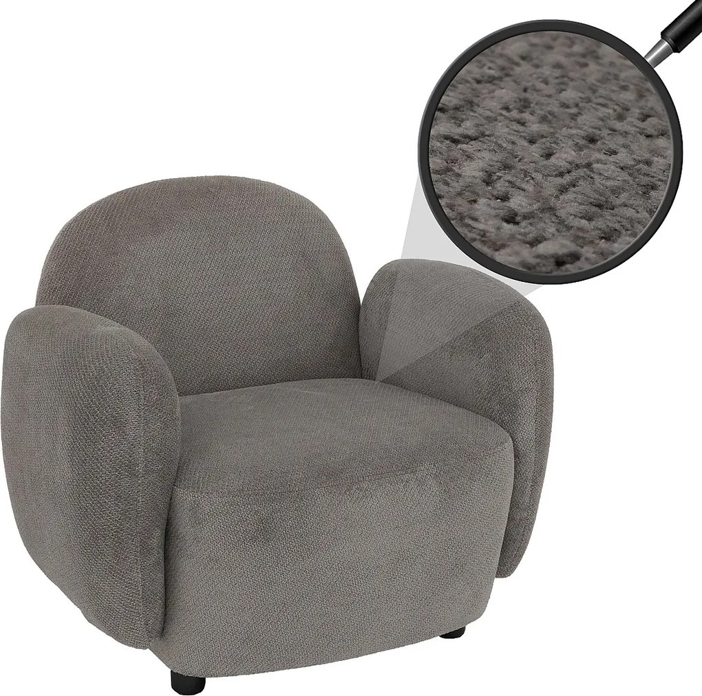 Fotel MCW-P33,  jasnoszary