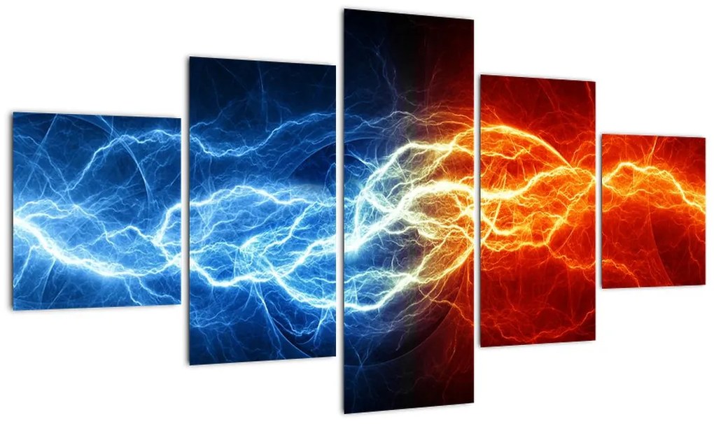 Obraz napięcia elektrycznego (125x70 cm)