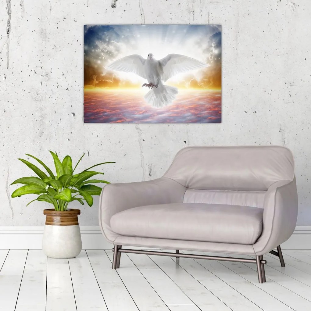 Obraz na szkle gołębicy (70x50 cm)