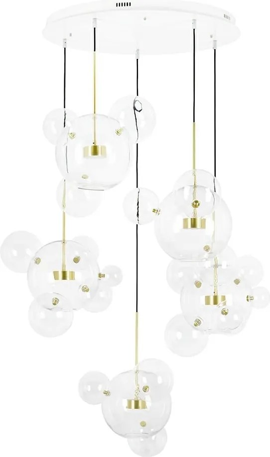 Lampa wisząca ze szklanymi kulami Capri Disc 5