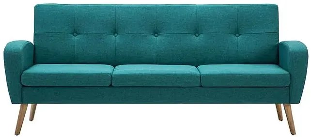 Trzyosobowa sofa pikowana zielona - Anita 3Q