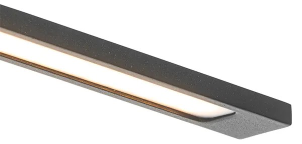 Nowoczesna lampa ścienna czarna 41,5 cm z LED IP44 - Jerre