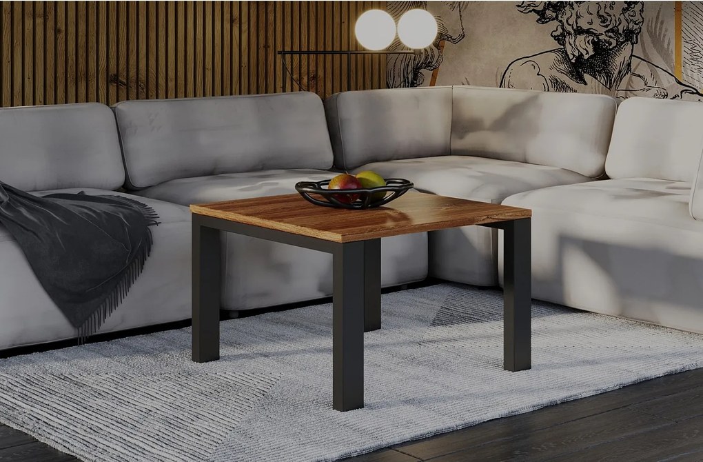 Ława GAROLD 80x80 dąb stirling