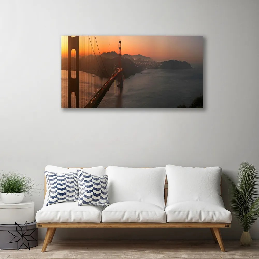 Duży obraz na płótnie Monumentalna Konstrukcja Mostu