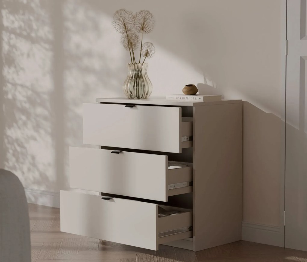 Kaszmirowa komoda z 3 szufladami do przechowywania H7-L03