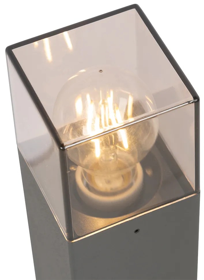 Nowoczesna lampa podłogowa zewnętrzna 50 cm ciemnoszara IP44 - Denmark