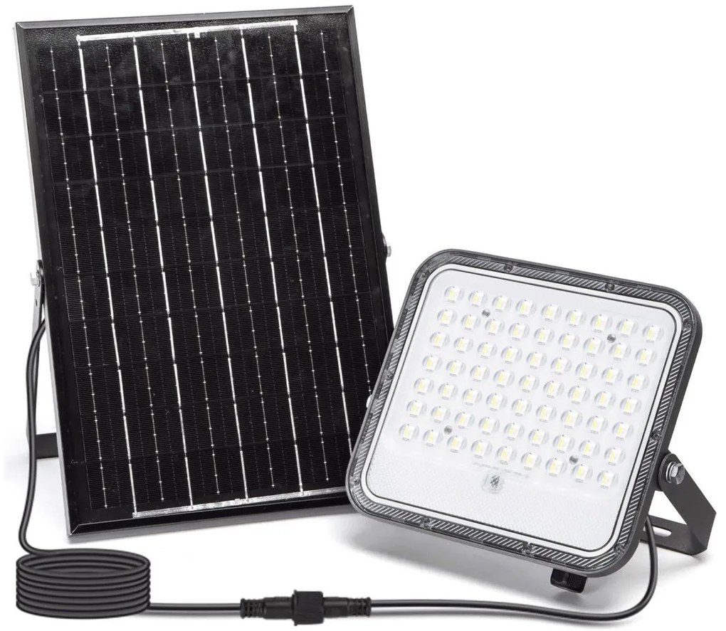 Aigostar - LED RGBW 100W solarny reflektor 3,4V IP66 z pilotem
