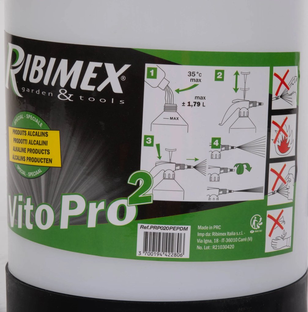 Opryskiwacz ręczny VITO PRO2 RIBIMEX, 2 l