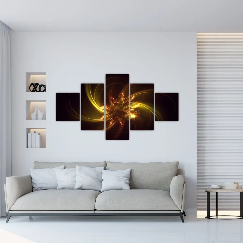 Obraz - abstrakcja śmigieł (125x70 cm)