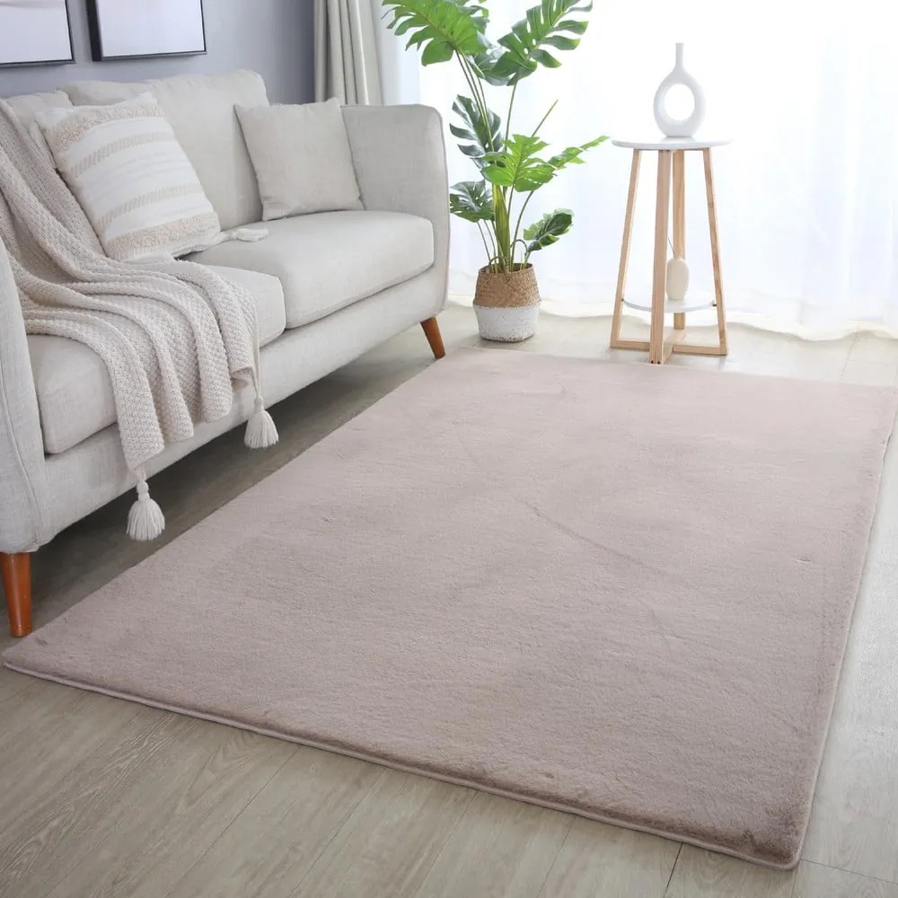 Beżowy dywan odpowiedni do prania 60x110 cm Pouffy – Ayyildiz Carpets