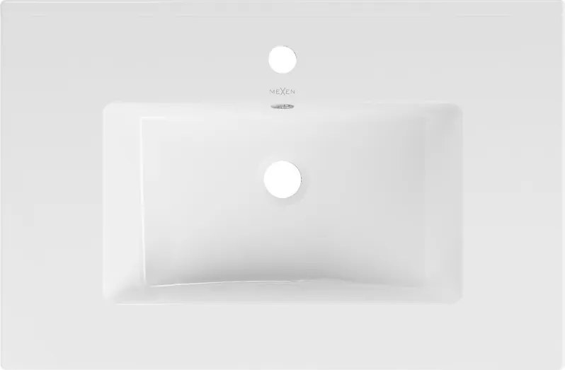 Mexen Atena umywalka wpuszczana w blat 71 x 46 cm, biała - 25017000
