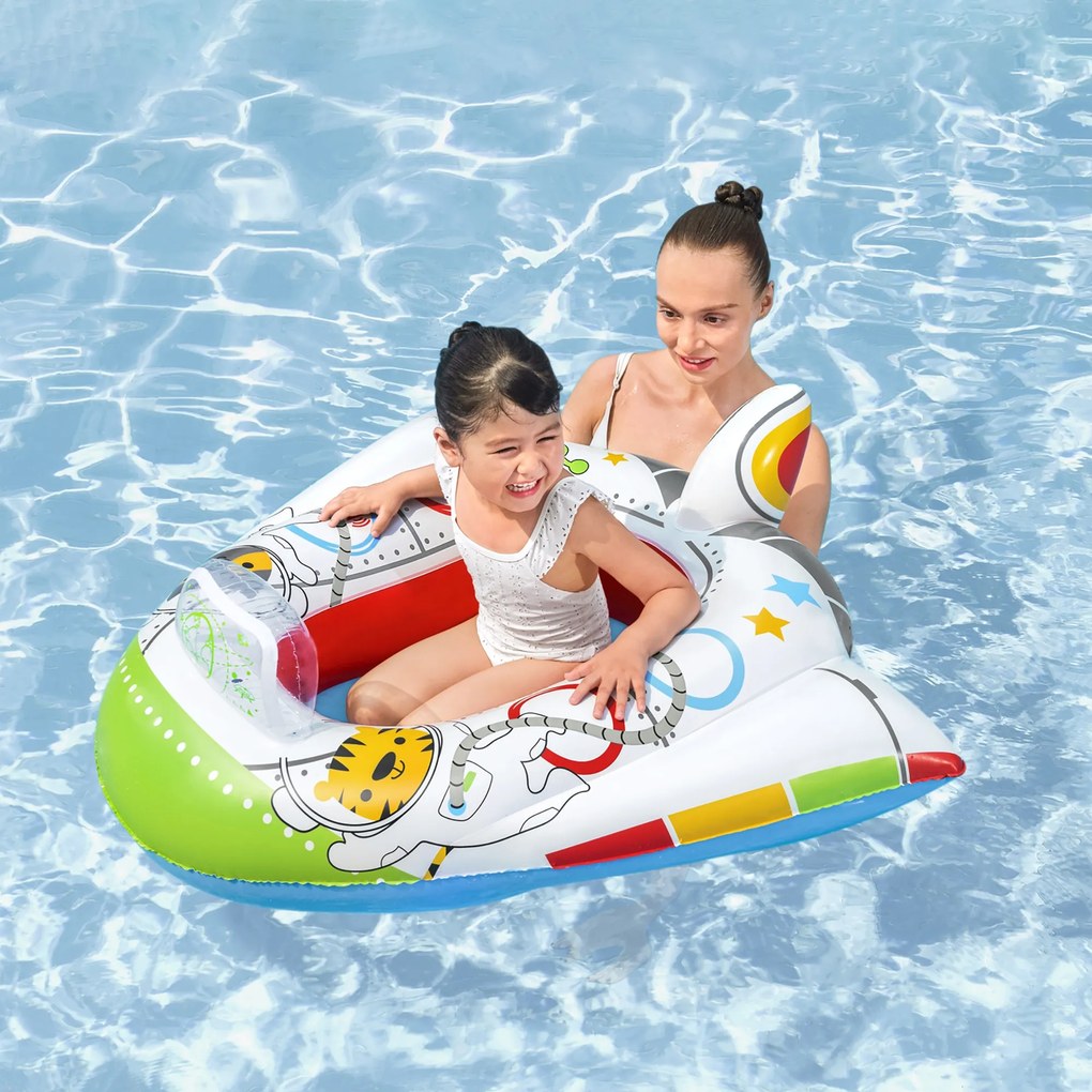 Dmuchany ponton Funspeakers™ statek kosmiczny 104 x 99 cm BESTWAY