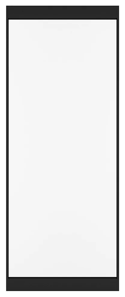 Drzwi przesuwne z niewidoczną szyną - aluminium i matowe szkło hartowane - 83 x 210 cm - TORIPA