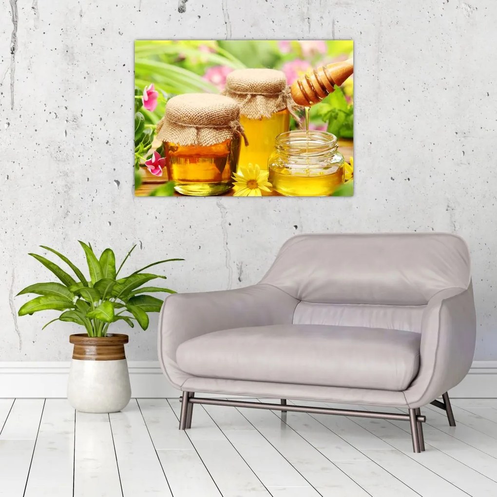 Obraz na szkle miodu (70x50 cm)