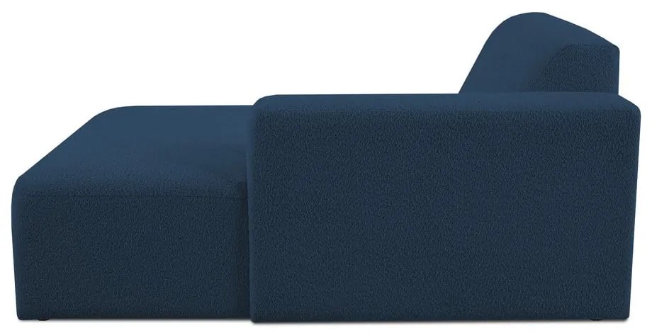 Ciemnoniebieski moduł sofy z materiału bouclé (prawostronny) Roxy – Scandic