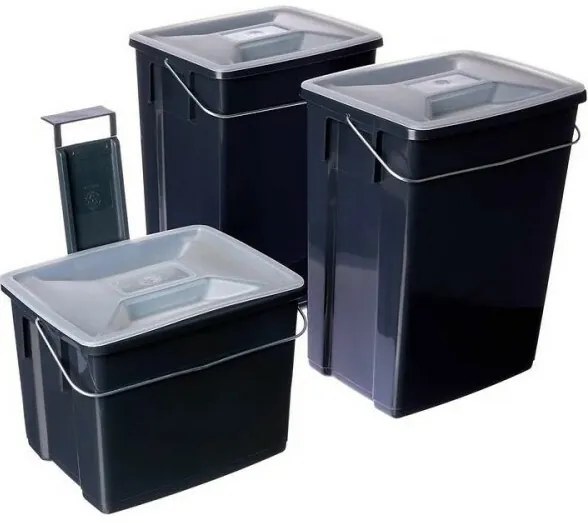 Curver Zestaw do recyklingu Biobox 2x10 l + 6 l