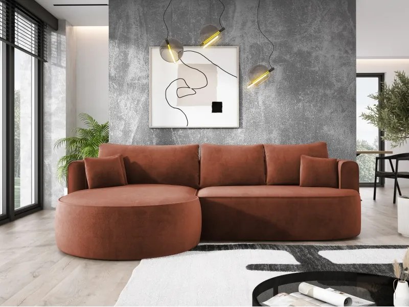 Narożnik FIORE L wolnostojący Lewostronny tkanina Salvador 07 WERSAL