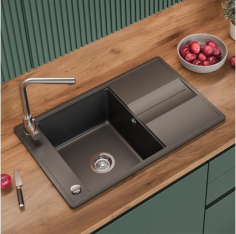 Zlewozmywak czarny 78x50x20 kyoto