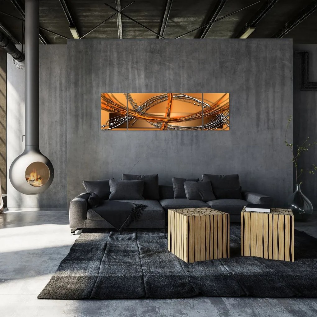 Abstrakcyjny obraz (170x50 cm)
