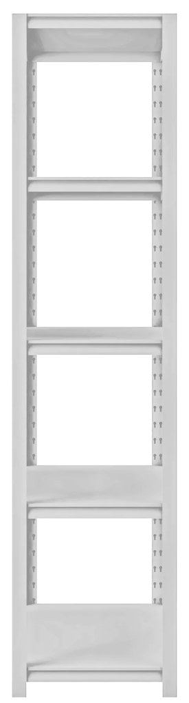 Regał garażowy gospodarczy metalowy SAM, 900 x 1830 x 450 mm, szary