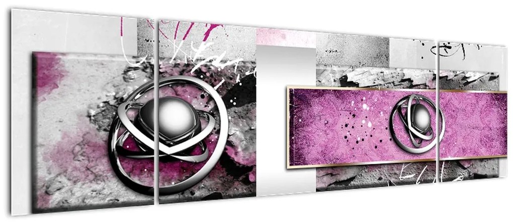 Obraz abstrakcji (170x50 cm)