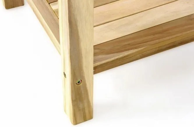 Stolik ogrodowy wykonany z solidnego drewna tekowego DIVERO