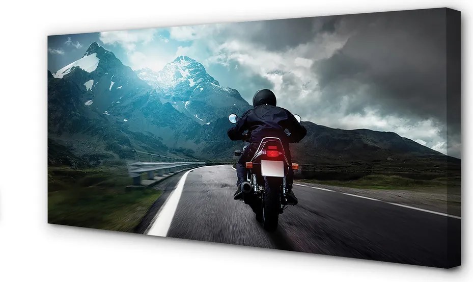 Duży obraz na płótnie Wolność na Motocyklu