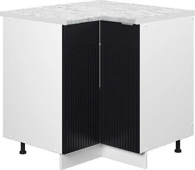 Szafka narożna czarne paski 80.5x60x82 fame-line
