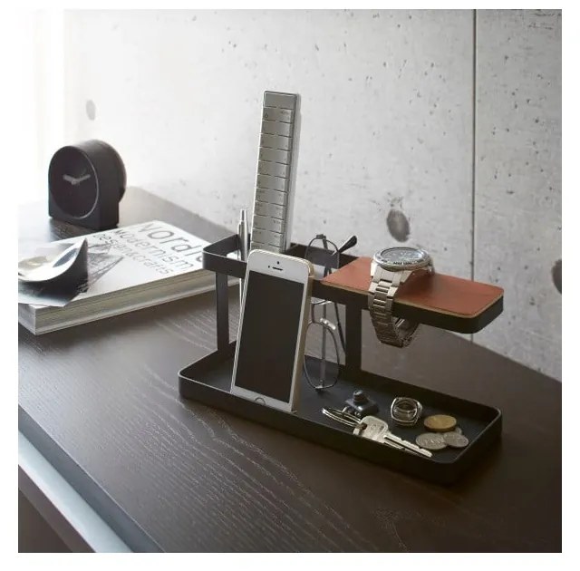 Czarny stojak uniwersalny YAMAZAKI Tower Desk Bar