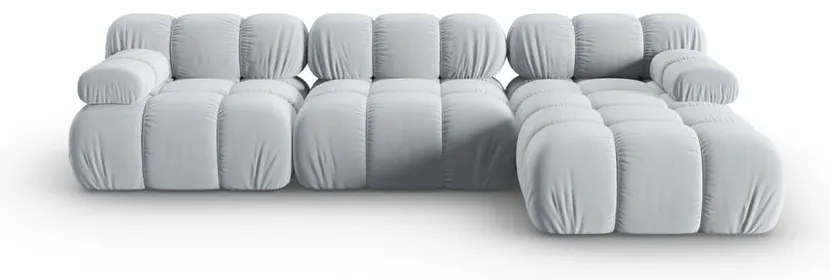 Jasnoniebieska aksamitna sofa 285 cm Bellis – Micadoni Home