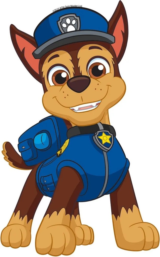 Naklejka 3D Psi patrol Chase, 14 x 20 cm