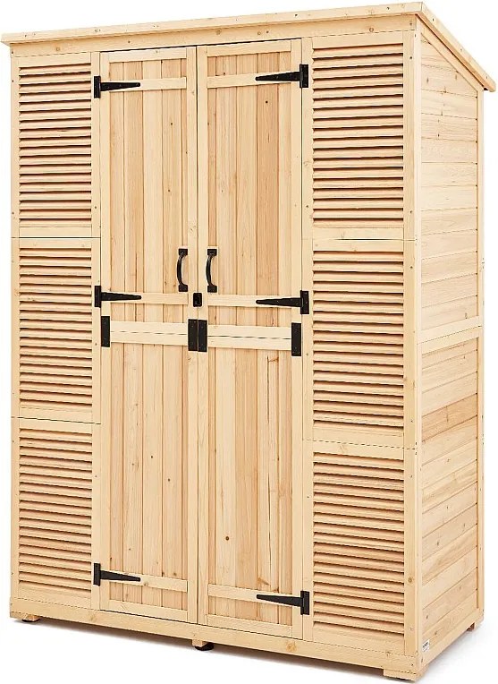58 x 78 Cali Zewnętrzny Drewniany Schowek SucceBuy na Narzędzia Ogrodowe