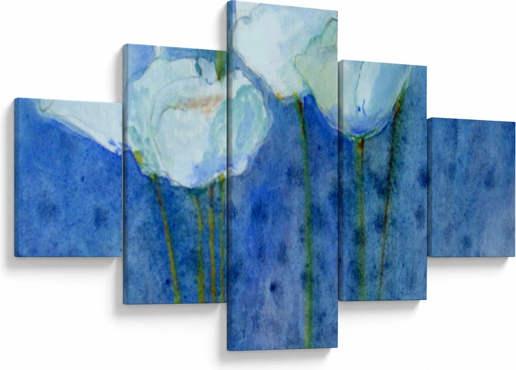 Obraz - Białe tulipany (125x70 cm)