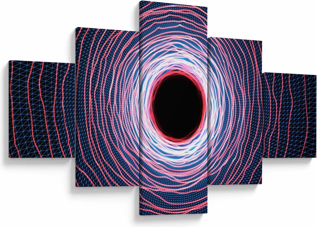 Obraz abstrakcji koła (125x70 cm)