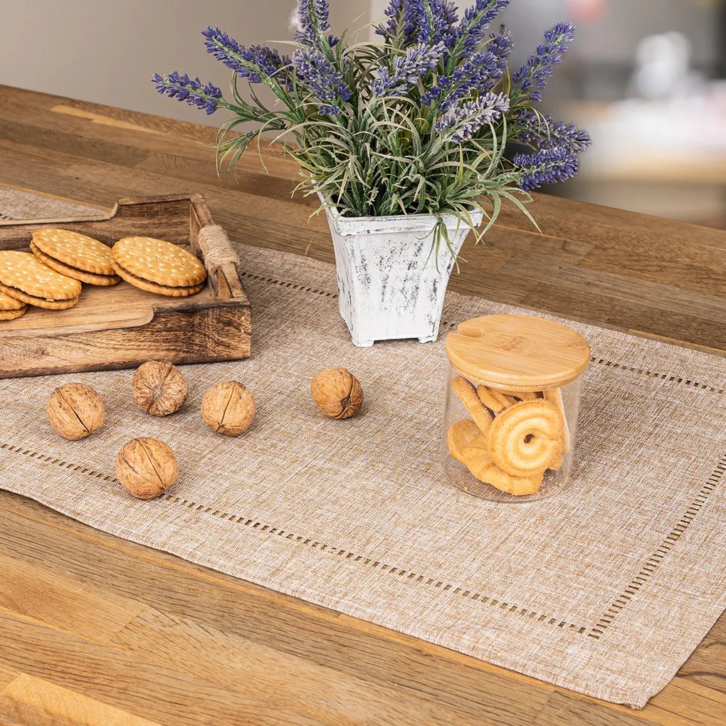 Bieżnik brązowy, 40 x 140 cm, 40 x 140 cm