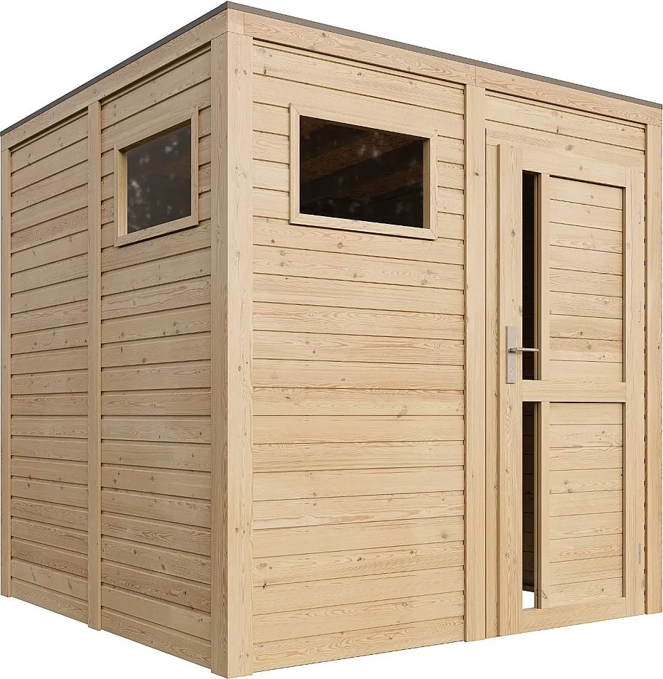 Drewniany domek narzedziowy - 4,20 m² / 202x208xH210 cm - M325F1