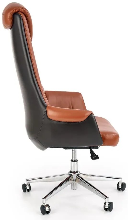 Elegancki brązowy fotel obrotowy Z6-Z86