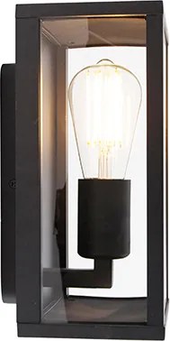 Industrialna lampa ścienna czarna 26 cm IP44 - Charlois