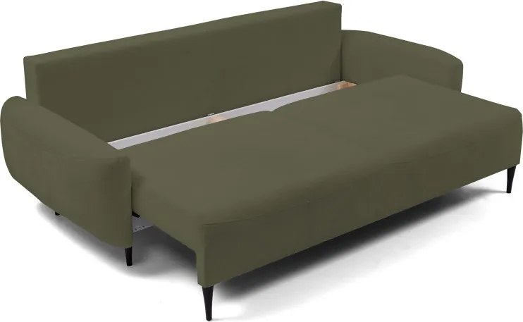 Sofa BOHO z funkcja spania i pojemnikiem OLIWKOWY PERFECT HARMONY 39