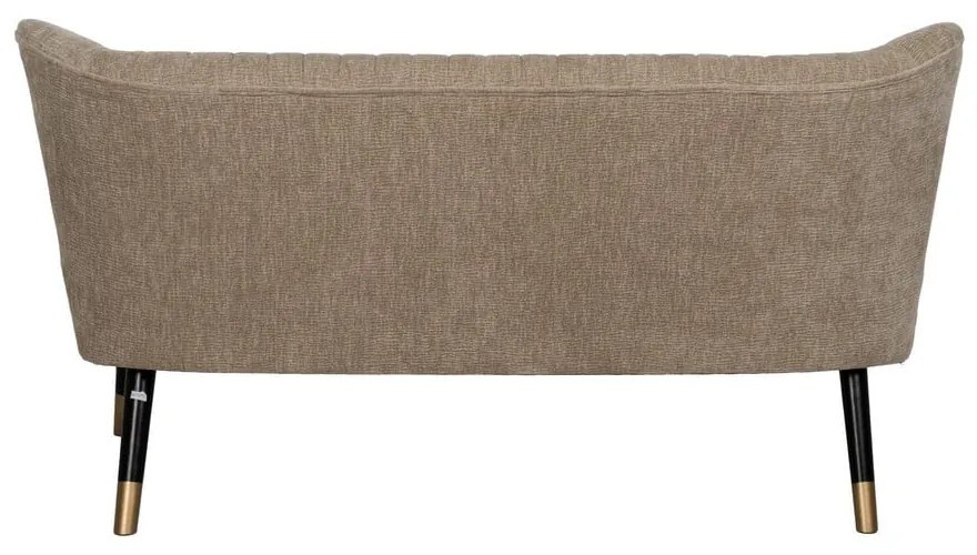Beżowa sofa z tkaniny szenilowej 134 cm Glam – Ixia