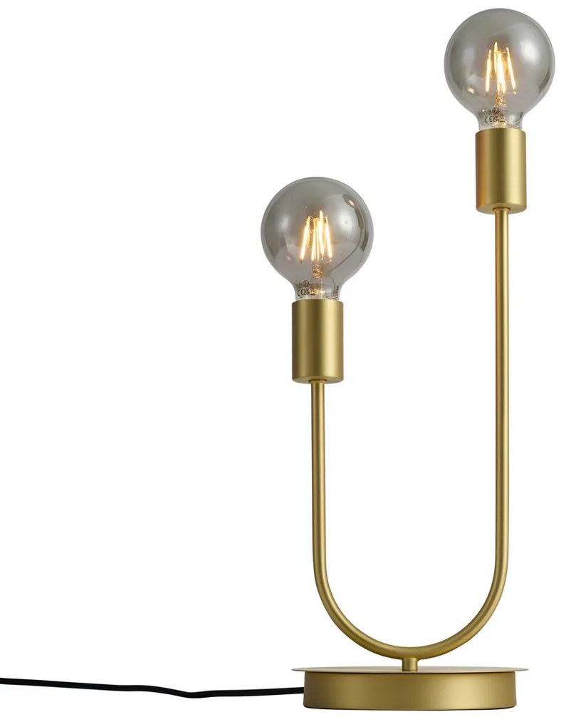 Lampa stołowa Art Deco mosiądz 2-źródła światła - Tuning ArtDeco Oswietlenie wewnetrzne